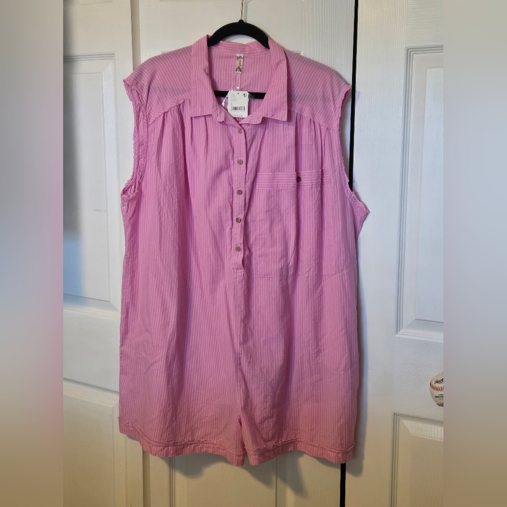 Intimately Free People Striped Jomo Romper